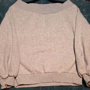 H&M Off-the-Shoulder Gray Sweater